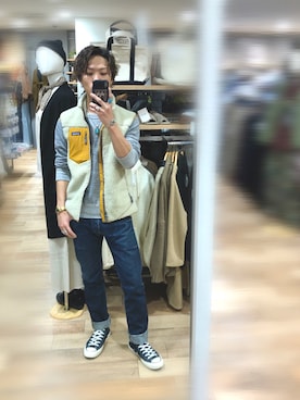 「レトロX」｜「アイテム（アクセサリー）」を使った、Jackさん（メンズ・171cm）の秋コーディネート