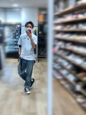 「SUNSHINE REEVES（サンシャインリーブス）のアイテム（リング）」を使った、Jackさん（メンズ・171cm）の春コーディネート
