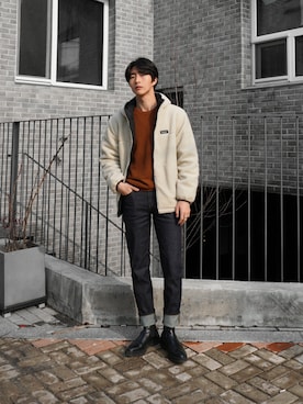 「COVERNAT」｜「アイテム（ジャケット/アウター）」を使った、covernatkrさん（メンズ・183cm）の冬コーディネート