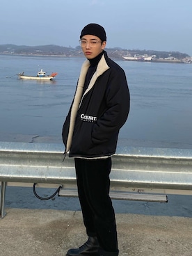 「COVERNAT」｜「アイテム（ジャケット/アウター）」を使った、covernatkrさん（メンズ・175cm）の冬コーディネート