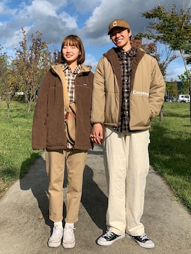 「COVERNAT」｜「アイテム（ジャケット/アウター）」を使った、covernatkrさん（メンズ・174cm）の冬コーディネート