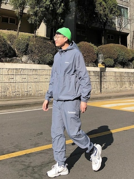 「COVERNAT」｜「アイテム（ジャケット/アウター）」を使った、covernatkrさん（メンズ・183cm）の春コーディネート