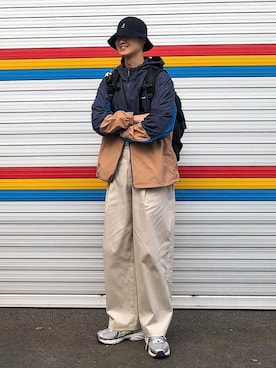 「COVERNAT」｜「アイテム（ジャケット/アウター）」を使った、covernatkrさん（メンズ・182cm）の春コーディネート