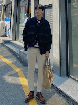 「COVERNAT」｜covernatkrさん（メンズ・183cm）の春コーディネート