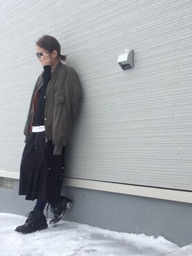 Satomi.Kさん（レディース・147cm）の冬コーディネート