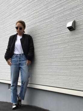 「おちびさん」｜「アイテム（ローファー）」を使った、Satomi.Kさん（レディース・147cm）の春コーディネート