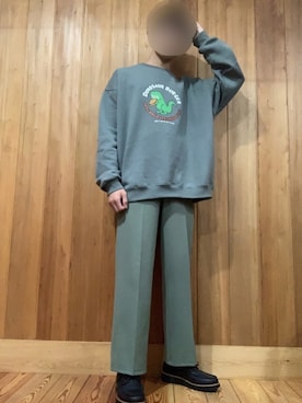 「EMMA  CLOTHES」｜「アイテム（スウェット）」を使った、りくとさん（メンズ・165cm）の春コーディネート