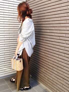 「LEPSIM（レプシィム）のベルトアツゾコサンダル　790591（サンダル）」を使った、nenekokoさん（レディース・163cm）の春コーディネート