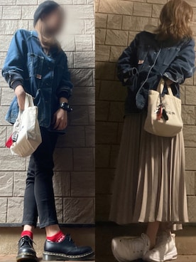 「HEAD LIGHT（ヘッドライト）のアイテム（ジャケット/アウター）」を使った、☆harucong☆さん（レディース・159cm）の春コーディネート