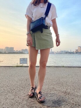 「EGOIST（エゴイスト）のアイテム（アクセサリー）」を使った、kahoさん（レディース・157cm）の夏コーディネート