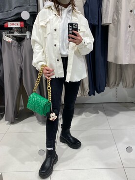 「DIESEL（ディーゼル）のアイテム（PC・スマホグッズ/家電）」を使った、kahoさん（レディース・157cm）の春コーディネート
