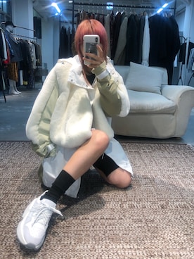 「TOGA PULLA（トーガ　プルラ）のアイテム（ジャケット/アウター）」を使った、KIYOKAさん（レディース・151cm）の秋コーディネート