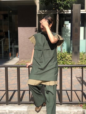 「TOGA PULLA（トーガ　プルラ）のアイテム（ワンピース/ドレス）」を使った、KIYOKAさん（レディース・151cm）の春コーディネート