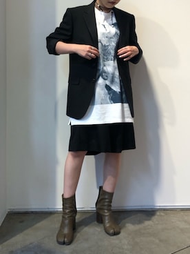 「TAKAHIROMIYASHITATheSoloIst.（タカヒロミヤシタザソロイスト）のアイテム（アクセサリー）」を使った、KIYOKAさん（レディース・151cm）の春コーディネート