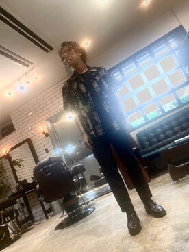 「アロハシャツ」｜ケイワイさん（メンズ・165cm）の秋コーディネート