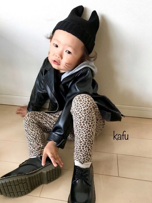 Kafu しまむらのニットキャップ ビーニーを使ったコーディネート Wear