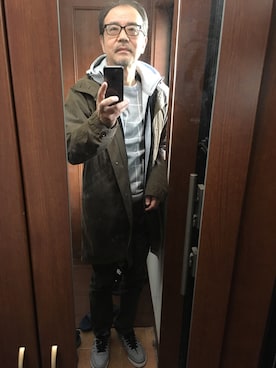 「Paul Smith（ポールスミス）のアイテム（モッズコート）」を使った、masah56さん（メンズ・171cm）の秋コーディネート