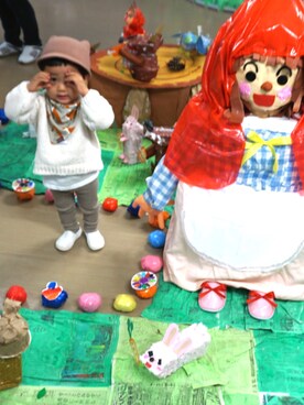 「赤ずきんちゃん」｜Ayumi Kuramochiさん（キッズ・90cm）の秋コーディネート
