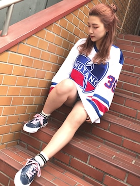 「WU-TANG（ウータン）のアイテム」を使った、hikaru 🌹さん（レディース・148cm）の夏コーディネート