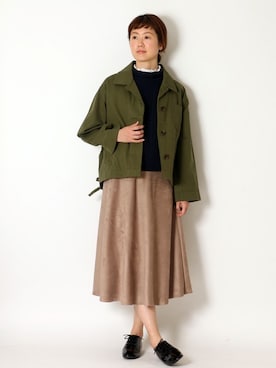 「LBC（エルビーシー）のアイテム（ジャケット/アウター）」を使った、sakuさん（レディース・164cm）の冬コーディネート