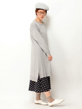 「LBC（エルビーシー）のアイテム（ハンチング/ベレー帽）」を使った、sakuさん（レディース・164cm）の冬コーディネート