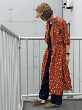 「LBC（エルビーシー）のアイテム（帽子）」を使った、sakuさん（レディース・164cm）の夏コーディネート