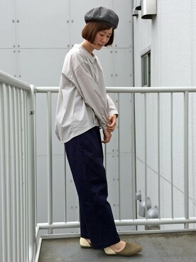 「LBC（エルビーシー）のアイテム（帽子）」を使った、sakuさん（レディース・164cm）の夏コーディネート