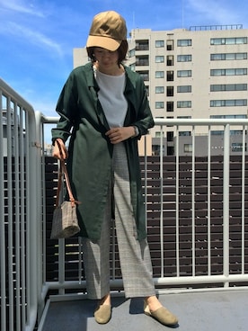 「LBC（エルビーシー）のアイテム（帽子）」を使った、sakuさん（レディース・164cm）の秋コーディネート