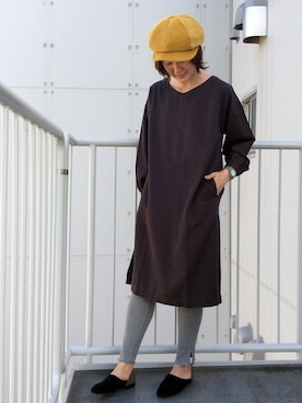 「LBC（エルビーシー）のアイテム（ワンピース/ドレス）」を使った、sakuさん（レディース・164cm）の秋コーディネート