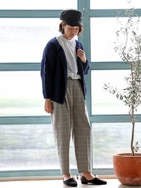 「LBC（エルビーシー）のアイテム（帽子）」を使った、sakuさん（レディース・164cm）の秋コーディネート