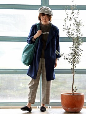 「LBC（エルビーシー）のアイテム（その他アウター）」を使った、sakuさん（レディース・164cm）の秋コーディネート
