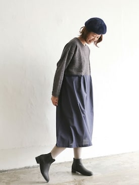「LBC（エルビーシー）のアイテム（ワンピース/ドレス）」を使った、sakuさん（レディース・164cm）の秋コーディネート