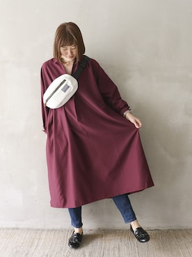 「LBC（エルビーシー）のアイテム（ワンピース/ドレス）」を使った、sakuさん（レディース・164cm）の秋コーディネート
