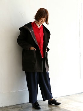 「LBC（エルビーシー）のアイテム（その他アウター）」を使った、sakuさん（レディース・164cm）の冬コーディネート