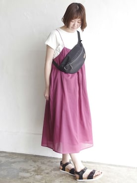 「LBC（エルビーシー）のアイテム（ワンピース/ドレス）」を使った、sakuさん（レディース・164cm）の夏コーディネート