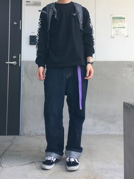「417 EDIFICE（フォーワンセブンエディフィス）のアイテム（バッグ）」を使った、westfaceさん（メンズ・176cm）の夏コーディネート