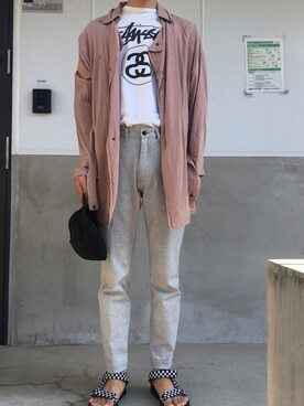 「EDIFICE（エディフィス）のアイテム（キャップ）」を使った、westfaceさん（メンズ・176cm）の秋コーディネート