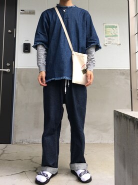 「Lightning Bolt（ライトニングボルト）のアイテム」を使った、westfaceさん（メンズ・176cm）の秋コーディネート