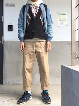 westfaceさん（メンズ・176cm）の秋コーディネート