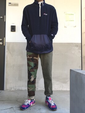 westfaceさん(メンズ・176cm)の冬コーディネート