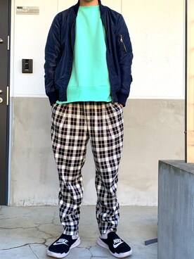「WEGO（ウィゴー）のアイテム（ミリタリージャケット）」を使った、westfaceさん（メンズ・176cm）の春コーディネート