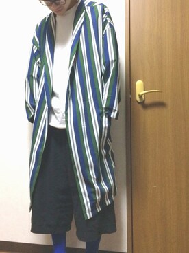 「HARE（ハレ）のアイテム（その他アウター）」を使った、こっくんさん（メンズ・165cm）の春コーディネート