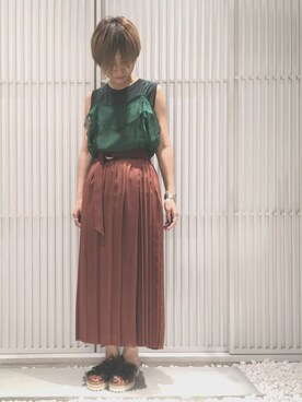 MATSUDAさん（レディース・156cm）の夏コーディネート