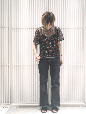 MATSUDAさん（レディース・156cm）の夏コーディネート