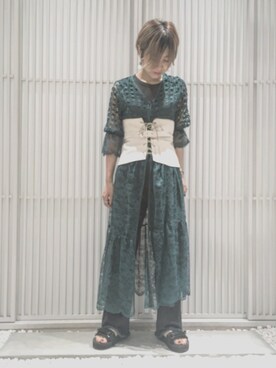 MATSUDAさん（レディース・156cm）の夏コーディネート