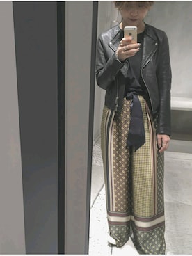「ガラパン」｜「アイテム（ジャケット/アウター）」を使った、MATSUDAさん（レディース・156cm）の秋コーディネート