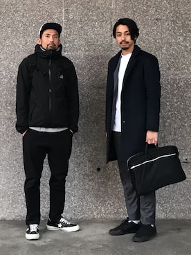 「TESTIFY（テスティファイ）のアイテム（キャップ）」を使った、shuhei nakamuraさん（メンズ・171cm）の冬コーディネート