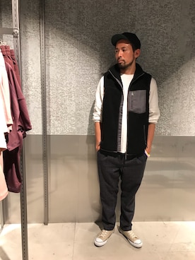 「TESTIFY（テスティファイ）のアイテム」を使った、shuhei nakamuraさん（メンズ・171cm）の秋コーディネート