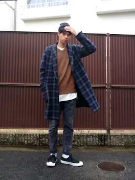 「RAGEBLUE（レイジブルー）のアイテム（その他アウター）」を使った、taro...さん（メンズ・177cm）の冬コーディネート