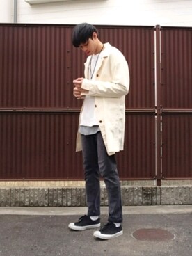 「ジャックパーセル」｜「アイテム（その他アウター）」を使った、taro...さん（メンズ・177cm）の春コーディネート